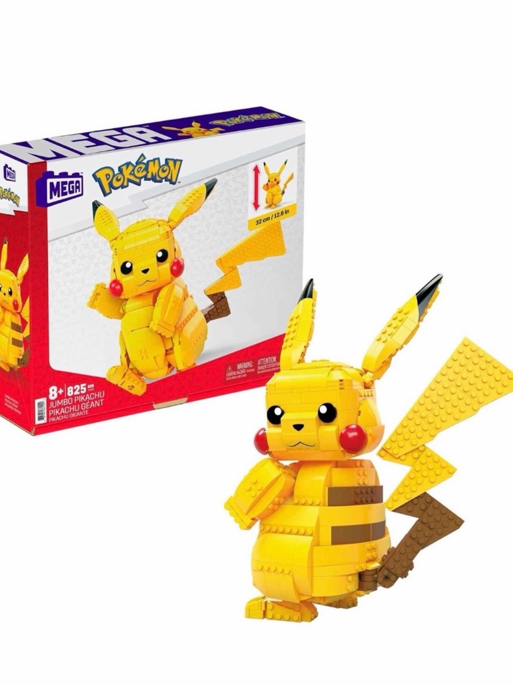Mega Pokémon Pikachu Jumbo Building Toy - Yellow